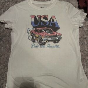 USA Graphic Tee - Cream